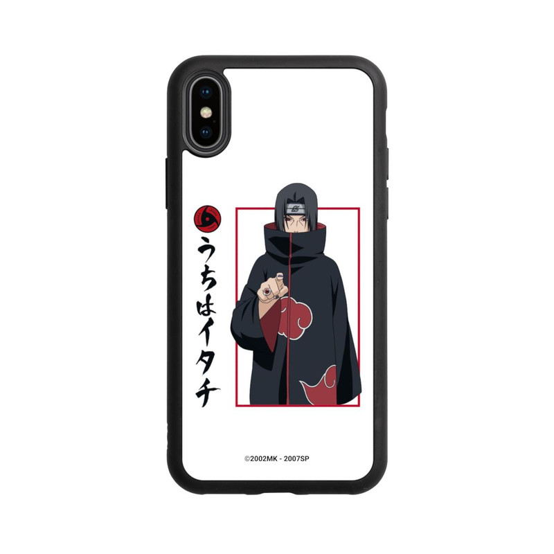 iPhone Xs Base Case Itachi Geste Weiß