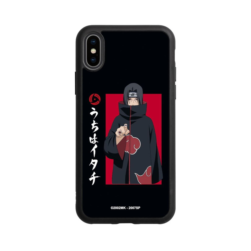 iPhone Xs Base Case Itachi Geste Schwarz