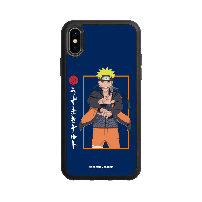 iPhone Xs Base Case Naruto Kampfposition Blau