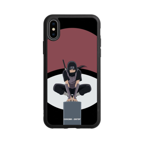 Apple iPhone Xs Base Case Itachi Uchiha Symbol schwarz