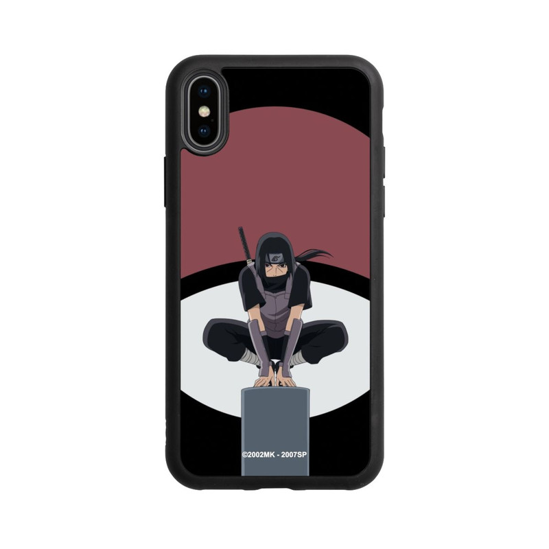iPhone Xs Base Case Itachi Uchiha Symbol schwarz
