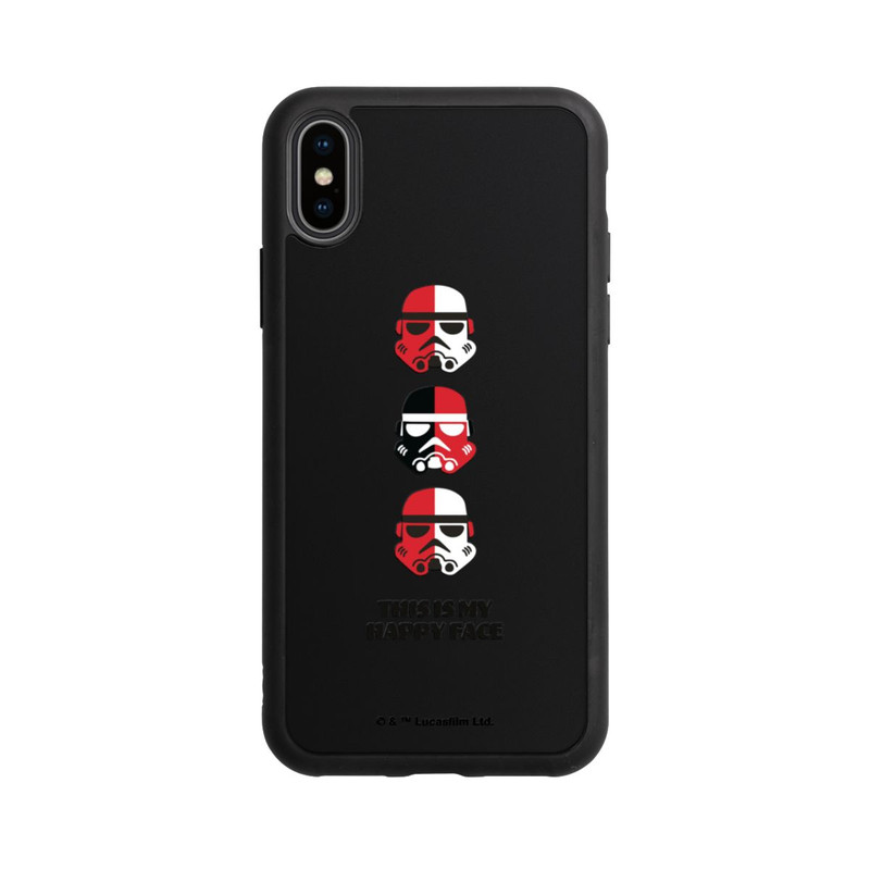 iPhone Xs Base Case Storm Trooper Happy Face