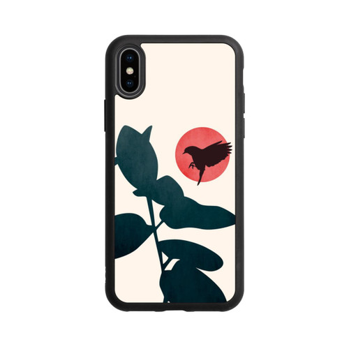 Apple iPhone Xs Base Case Japanischer Vogel