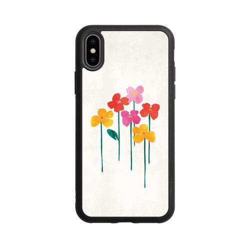 Apple iPhone Xs Base Case Kleine glückliche Blumen