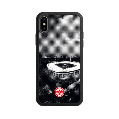 Apple iPhone Xs Base Case SGE Stadion Schwarz Weiß