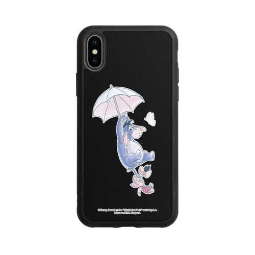 Apple iPhone Xs Base Case Winnie Pooh Eeyeore Find Happiness Transparent