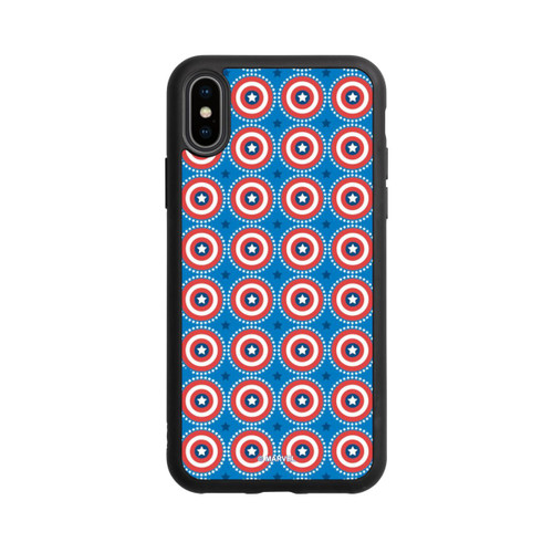 Apple iPhone Xs Base Case Captain American Shield Pattern