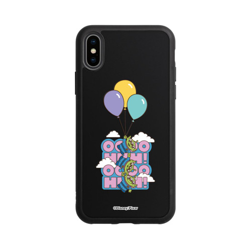 Apple iPhone Xs Base Case Toy Story Aliens Balloons OOOOHHH Transparent