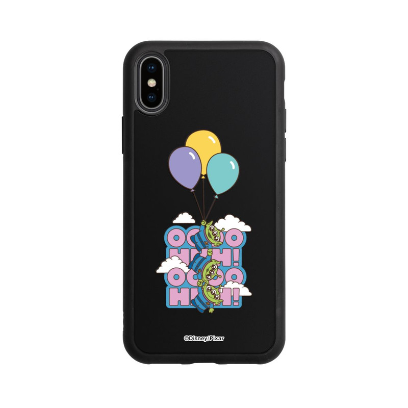 iPhone Xs Base Case Toy Story Aliens Balloons OOOOHHH Transparent