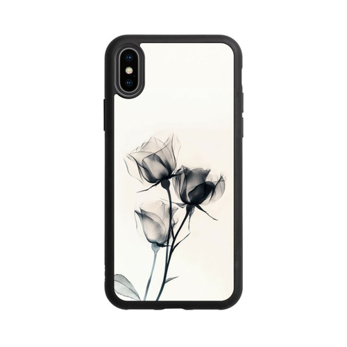 Apple iPhone Xs Base Case Schwarze Blume