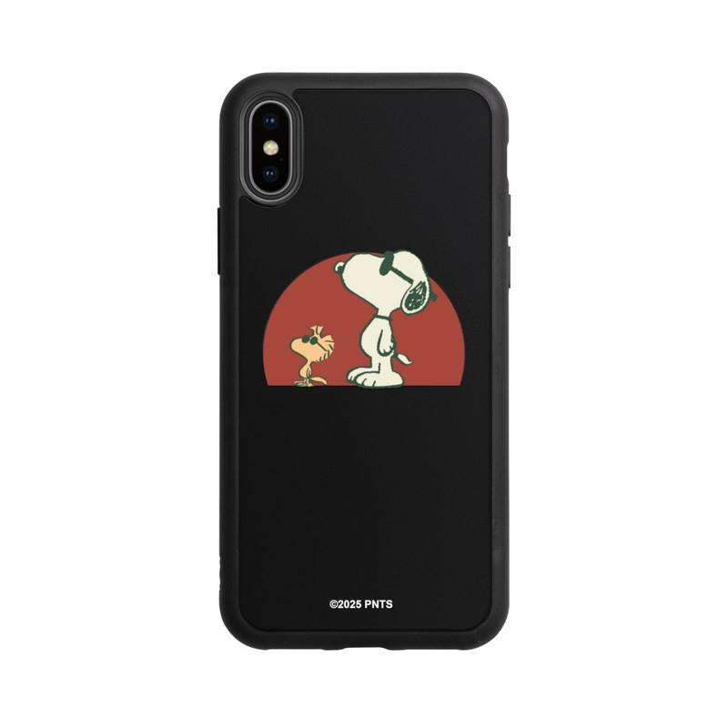 iPhone Xs Base Case Snoopy Woodstock Far Out transparent