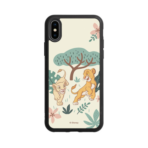 Apple iPhone Xs Base Case Simba und Nala Floral