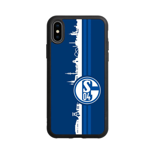 Apple iPhone Xs Base Case Schalke 04 Skyline Blau