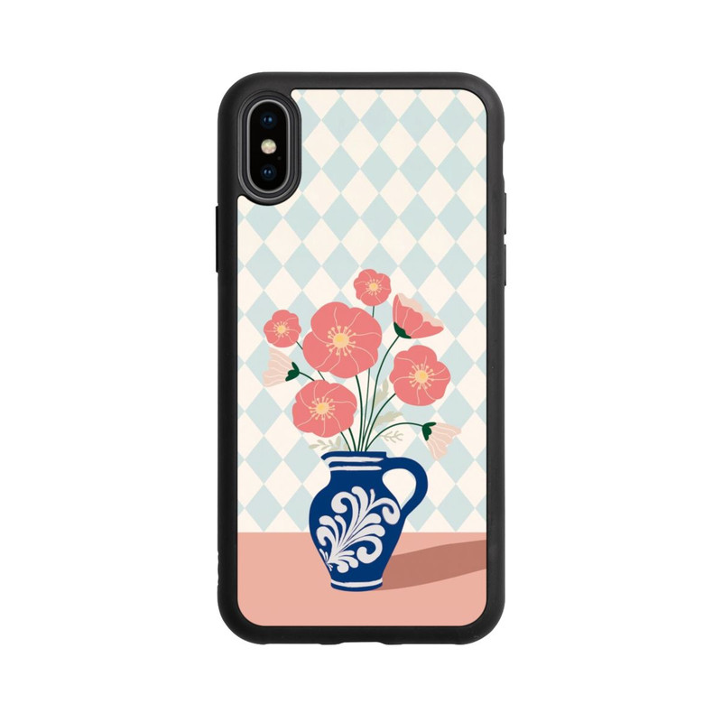 iPhone Xs Base Case Blue Vase