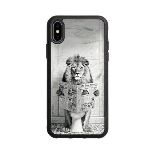 Apple iPhone Xs Base Case Lion Toilet