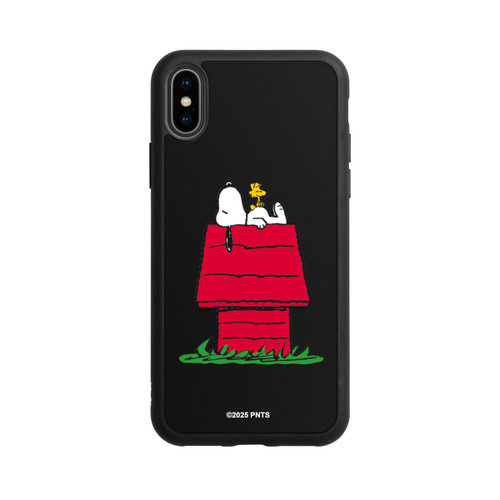 Apple iPhone Xs Base Case Snoopy and Woodstock Classic transparent