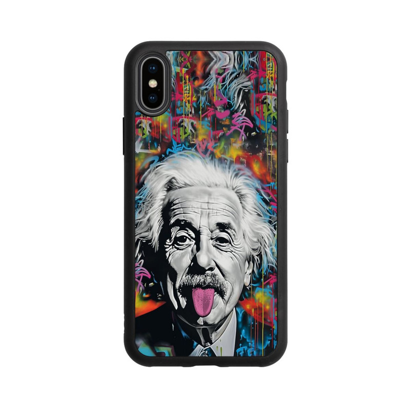 iPhone Xs Base Case Physiker Bunte Zunge Raus
