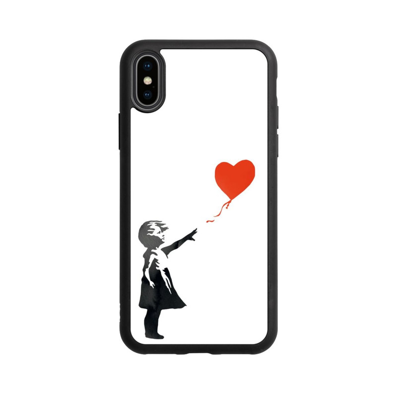 iPhone Xs Base Case Girl With Red Balloon