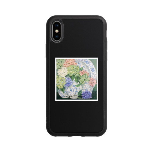 Apple iPhone Xs Base Case Hydrangeas by Jennifer Abbott