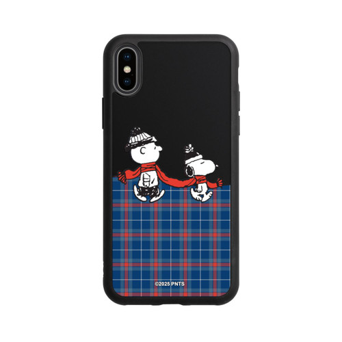 Apple iPhone Xs Base Case Peanuts Weihnachtspulli Transparent