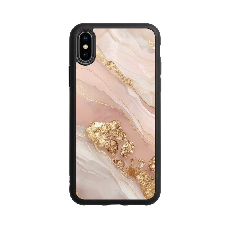 iPhone Xs Base Case Eleganz Gold Marmor