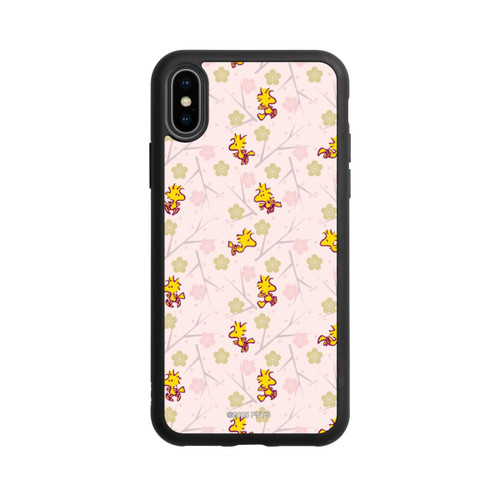 Apple iPhone Xs Base Case Woodstock Pink Muster
