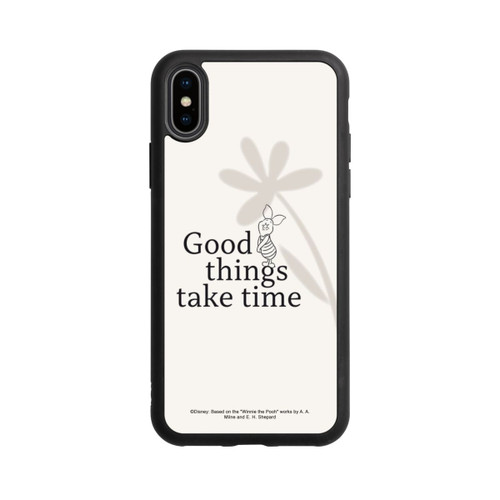 Apple iPhone Xs Base Case Good Things Take time Ferkel