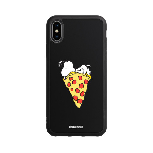 Apple iPhone Xs Base Case Snoopy Pizza Transparent
