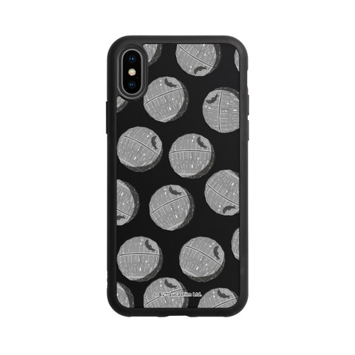 Apple iPhone Xs Base Case death-star-pattern-transparent