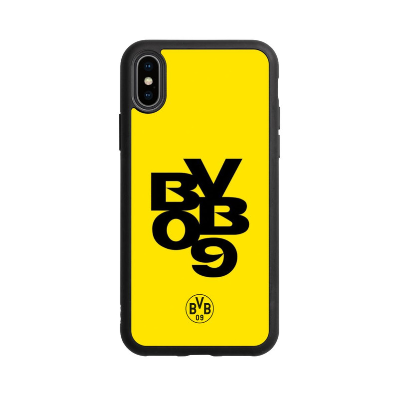 iPhone Xs Base Case BVB09 Schwarz Gelb