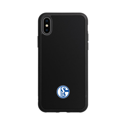 Apple iPhone Xs Base Case FC Schalke 04 Logo Klein Transparent