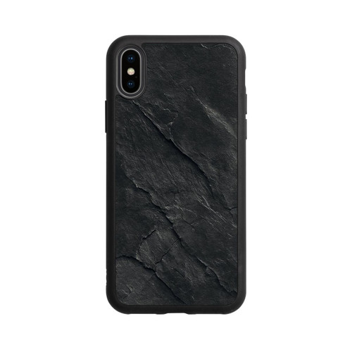 Apple iPhone Xs Base Case Dunkler Schiefer Look