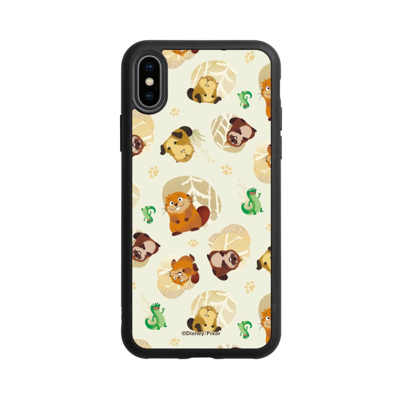 iPhone Xs Base Case Hoppers Muster Gelb