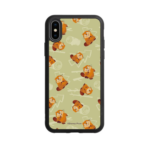 Apple iPhone Xs Base Case Hoppers Muster Grün