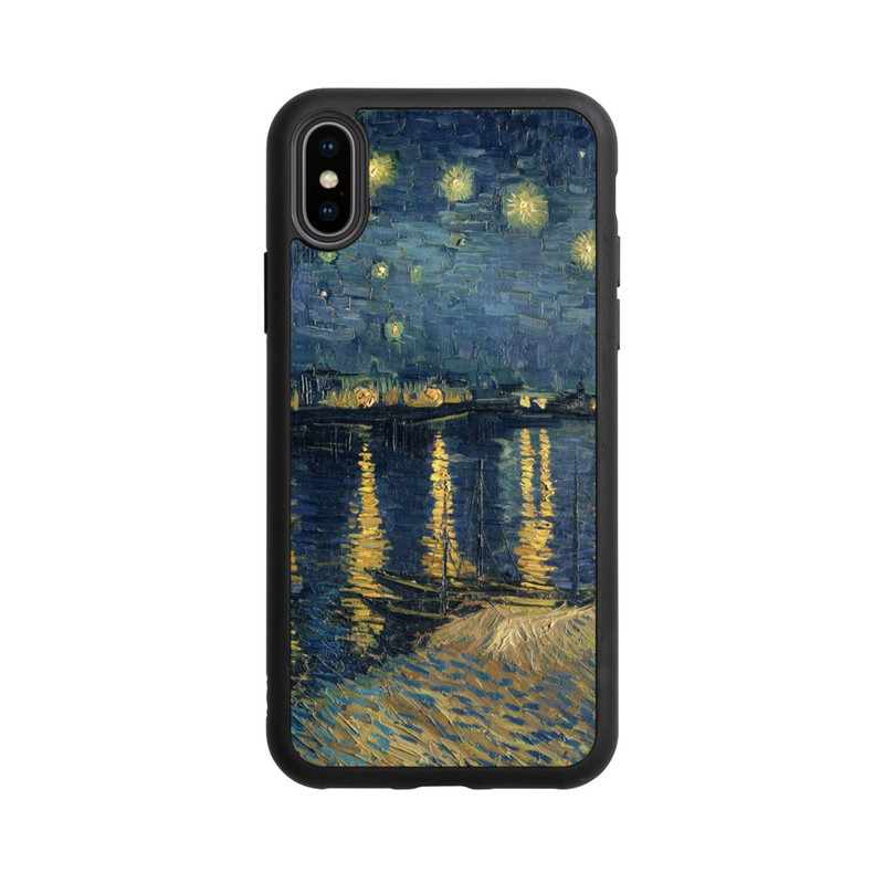 iPhone Xs Base Case Sternennacht über der Rhone
