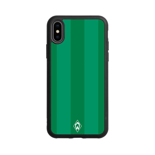 Apple iPhone Xs Base Case Werder Bremen Grün gestreift