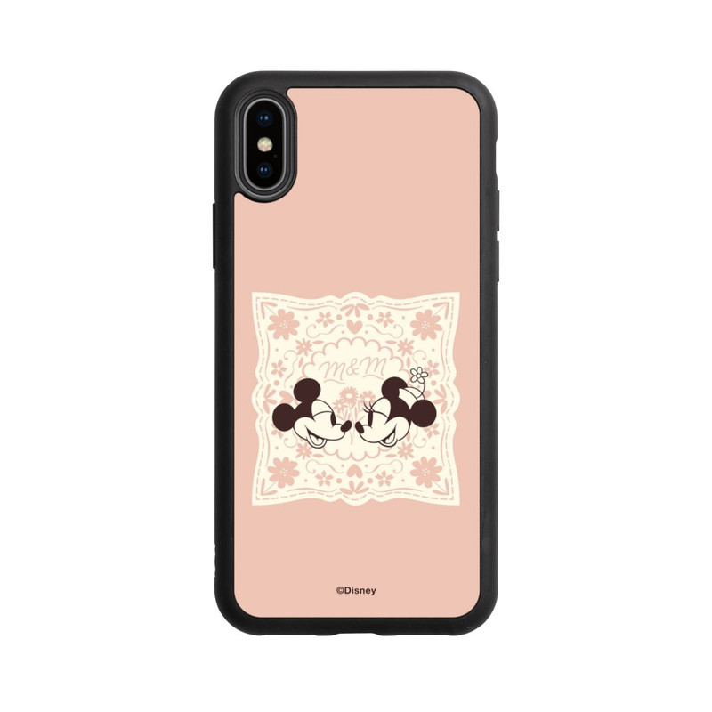 iPhone Xs Base Case Minnie und Micky Forever Rosa