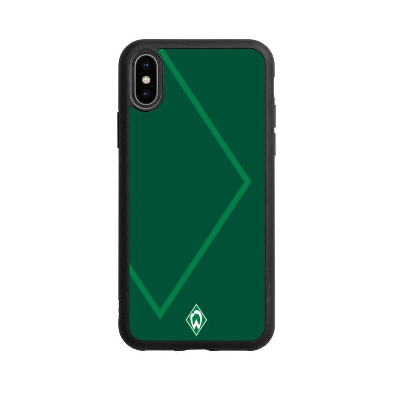 iPhone Xs Base Case Werder Grün Rautenelement