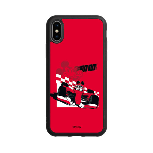 Apple iPhone Xs Base Case Micky Maus Racing Legende Rot