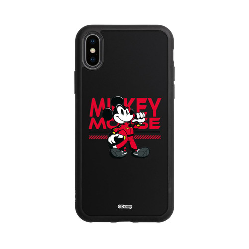 Apple iPhone Xs Base Case Micky Maus Rennfahrer Transparent