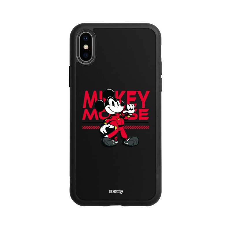 iPhone Xs Base Case Micky Maus Rennfahrer Transparent