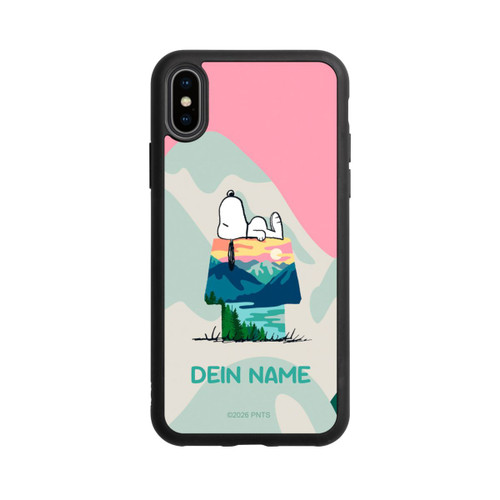 Apple iPhone Xs Base Case Snoopy Outdoor Personalisierbar