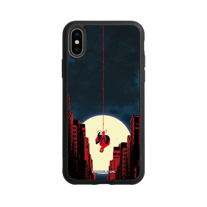 iPhone Xs Base Case Spider-Man Marvel between Skyscrapers