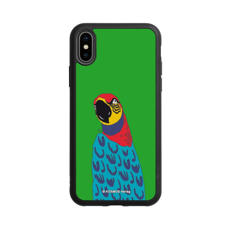iPhone Xs Base Case Drei Fragezeichen und der Super-Papagei