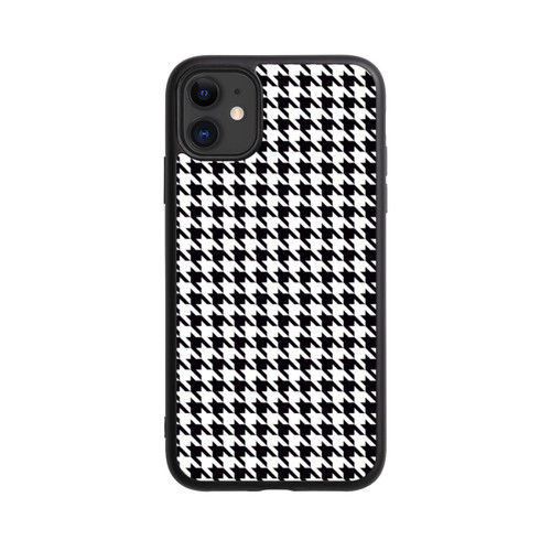 Apple iPhone 11 Base Case Hahnentritt Schwarz Weiß