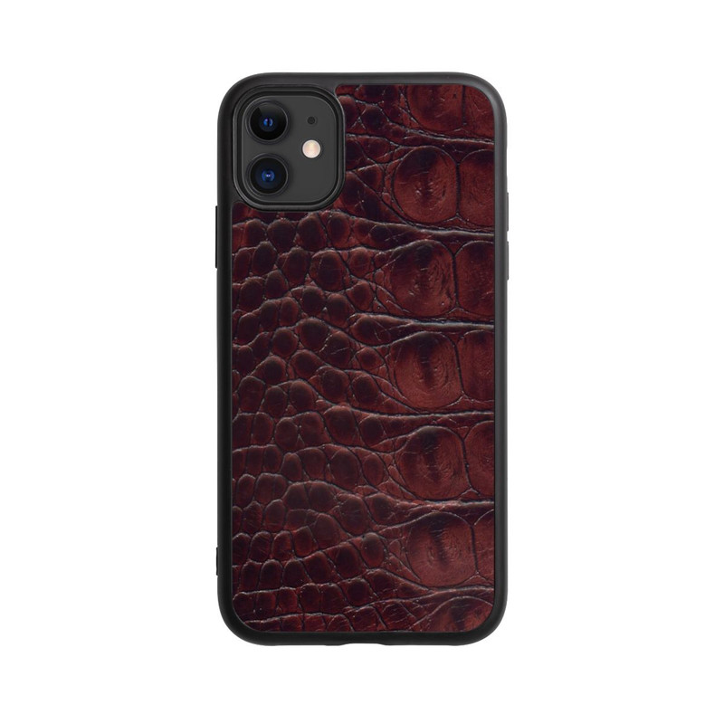 iPhone 11 Base Case Kroco Dunkelbraun