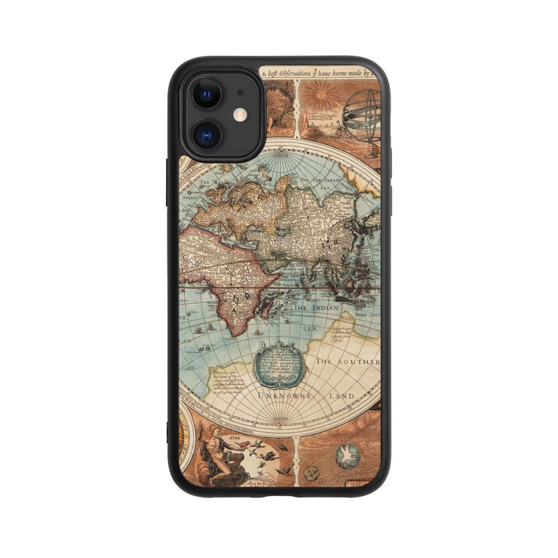 iPhone 11 Base Case Vintage Weltkarte