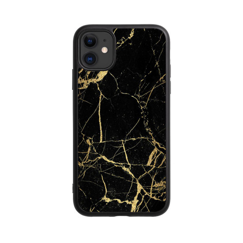 Apple iPhone 11 Base Case Schwarzgoldener Marmor-Look