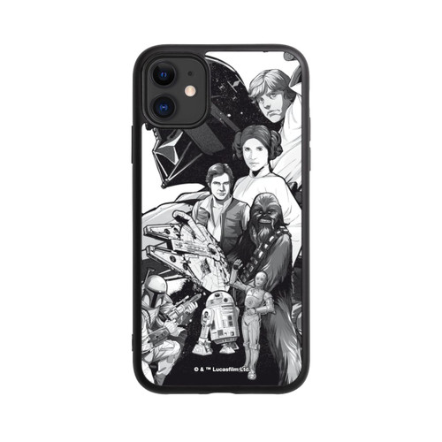 Apple iPhone 11 Base Case StarWars Charaktere - Schwarz-Weiß