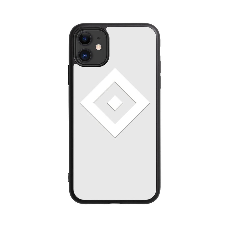 iPhone 11 Base Case Rauten Logo auf HSV Grau
